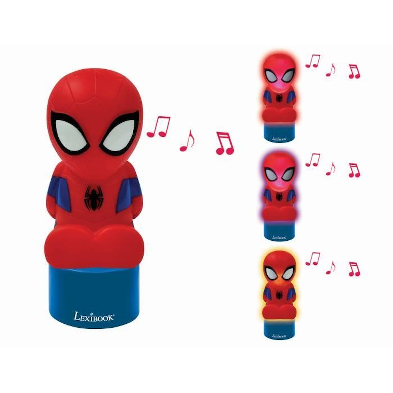 Enceinte veilleuse Spiderman rouge