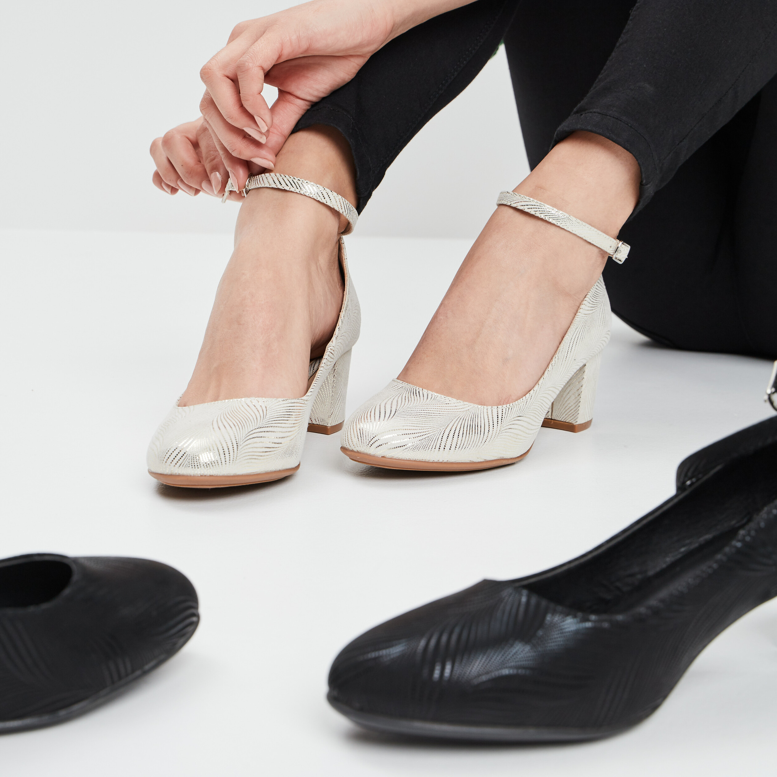 Escarpins à talons sable femme | La Halle