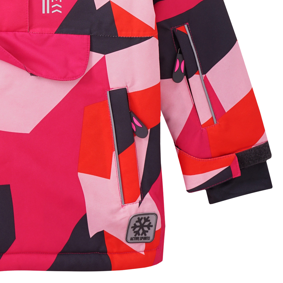 Mädchen Schneejacke mit Allover-Print