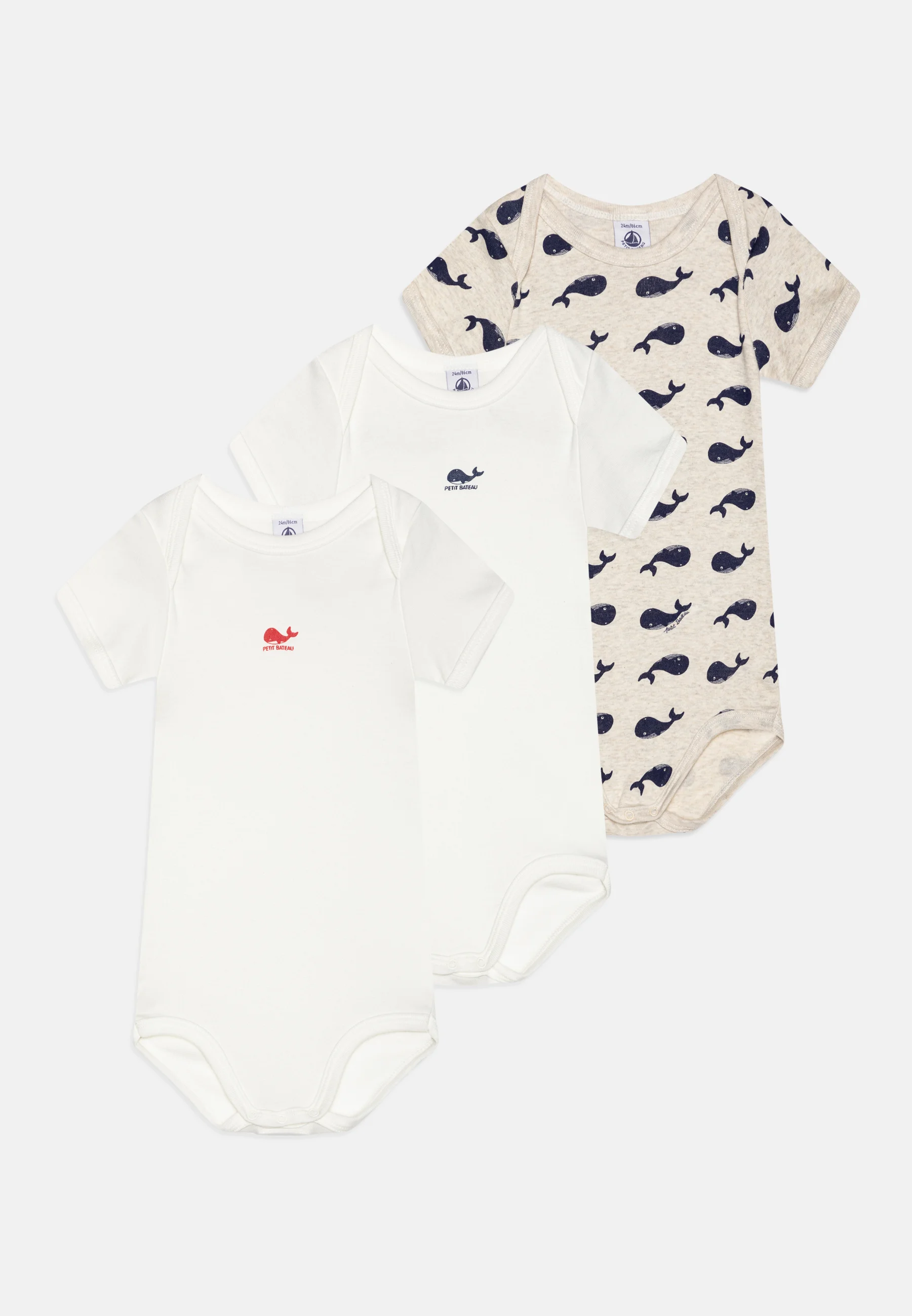 Petit Bateau BABY UNISEX 3 PACK - Body