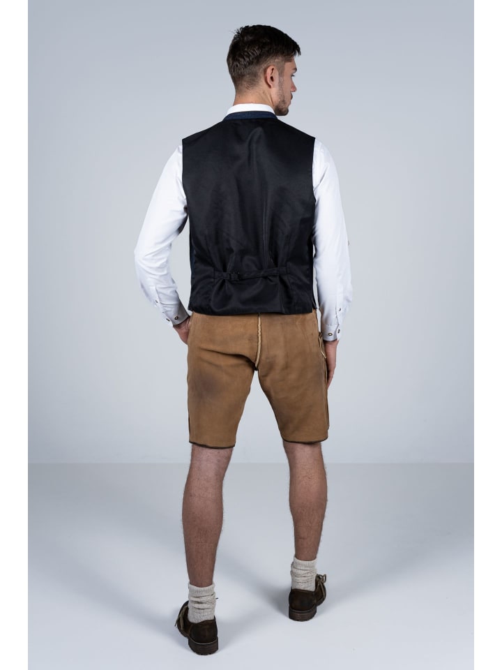 Edelnice Kurze Wildbock Lederhose Linus in hellbraun günstig kaufen