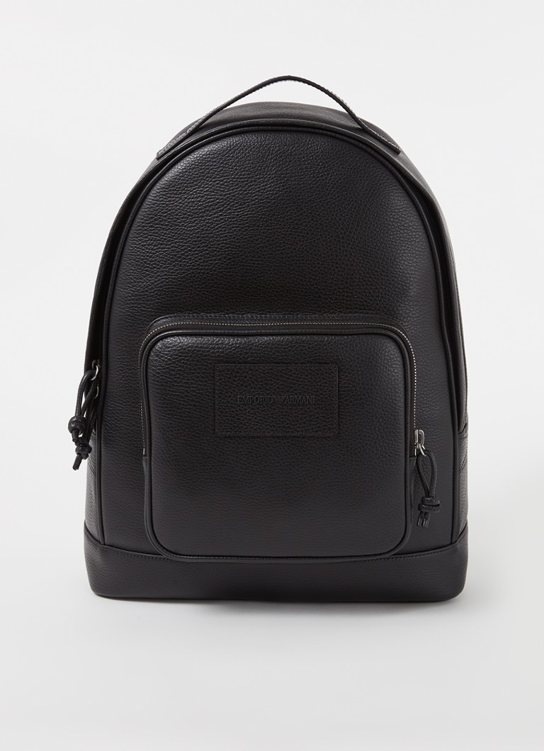 Kožený batoh Emporio Armani s přihrádkou na 13palcový notebook