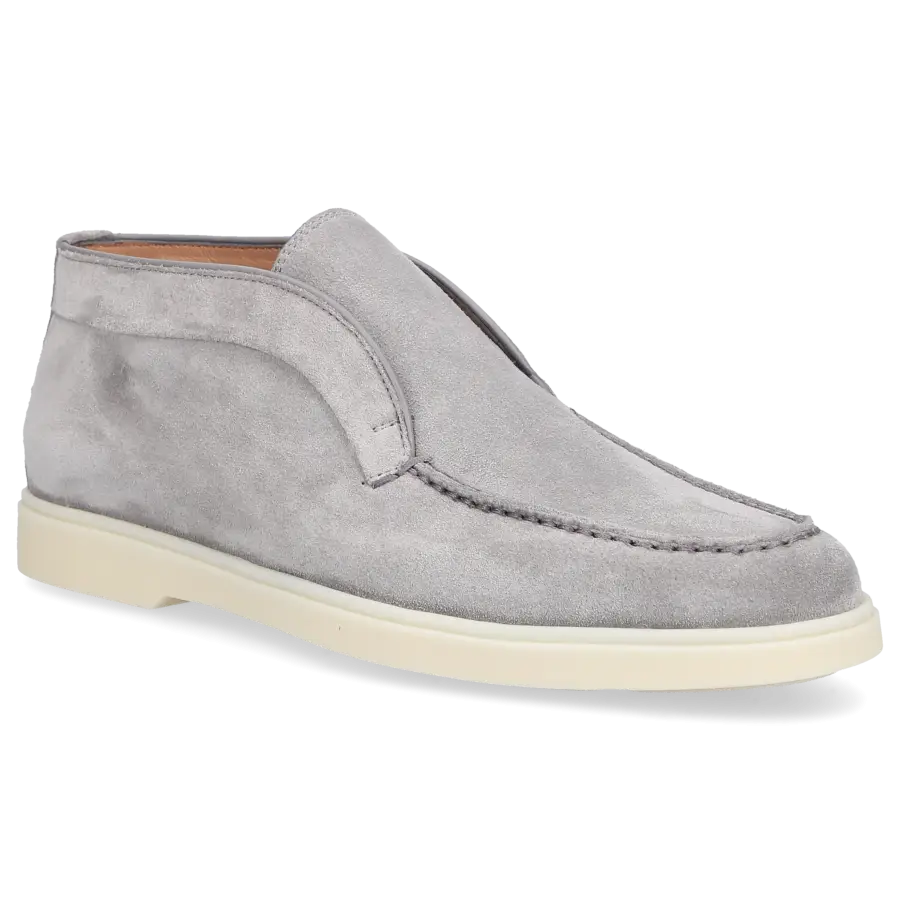 Santoni - Stiefeletten DESERT BOOT Veloursleder - grau