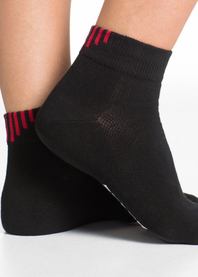 Sportsocken mit Schriftzug (5er Pack) mit Bio-Baumwolle