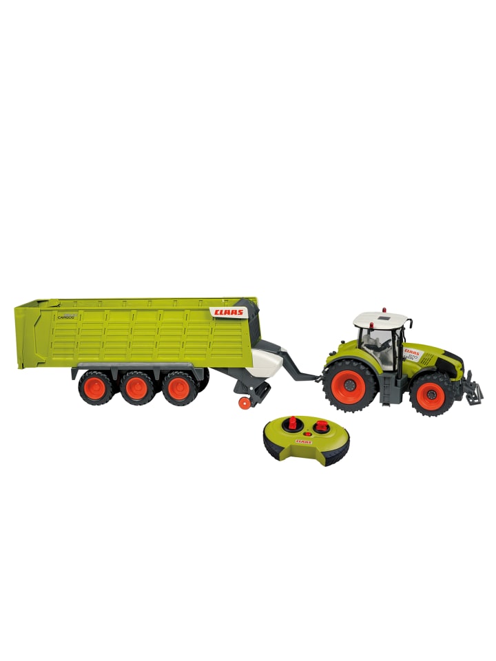 Happy People Ferngesteuerter Traktor Claas  Axion 870   Anhänger Cargos 9600 in grün günstig kaufen onesize