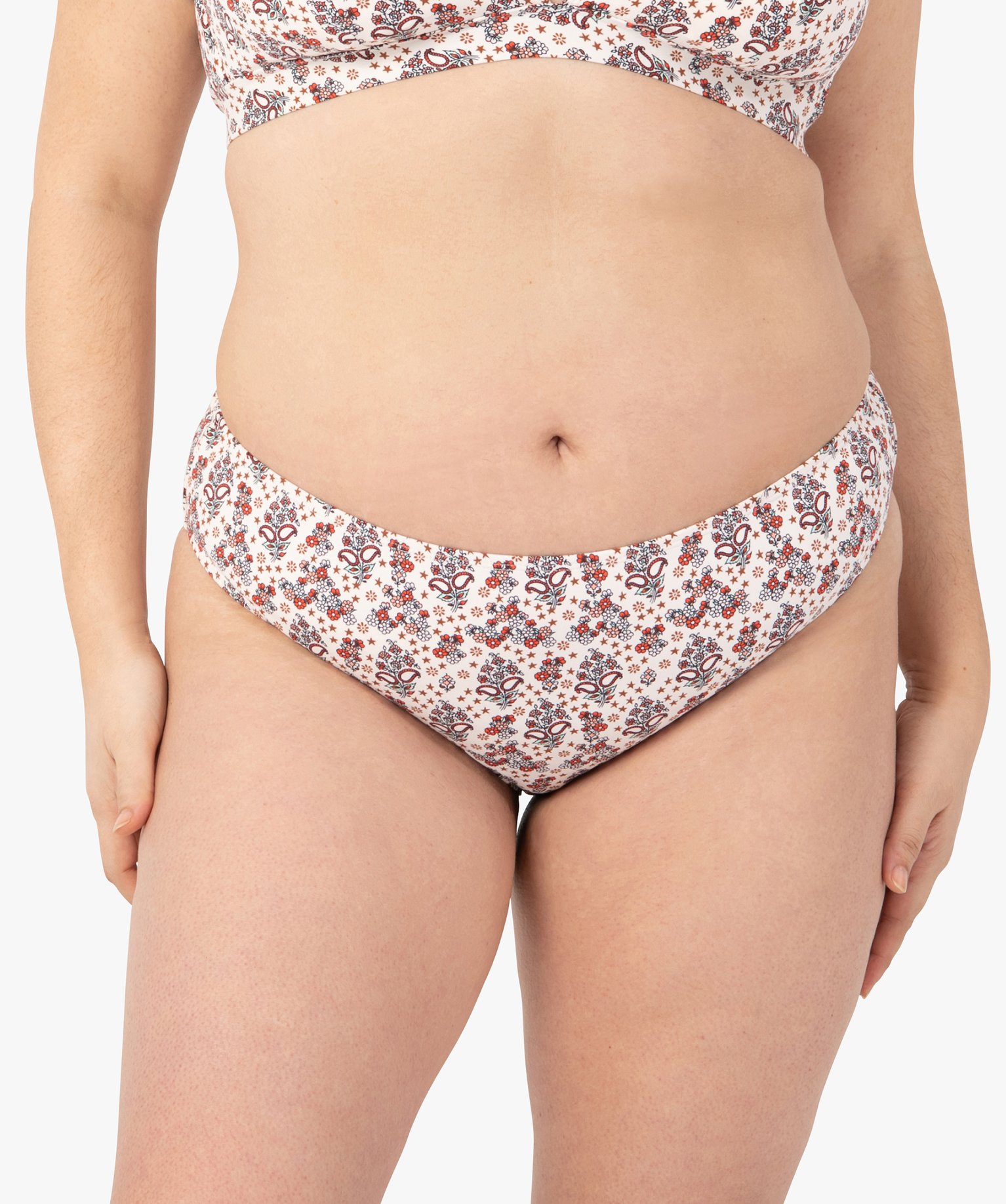 Bas de maillot de bain femme grande taille forme culotte imprime | GEMO