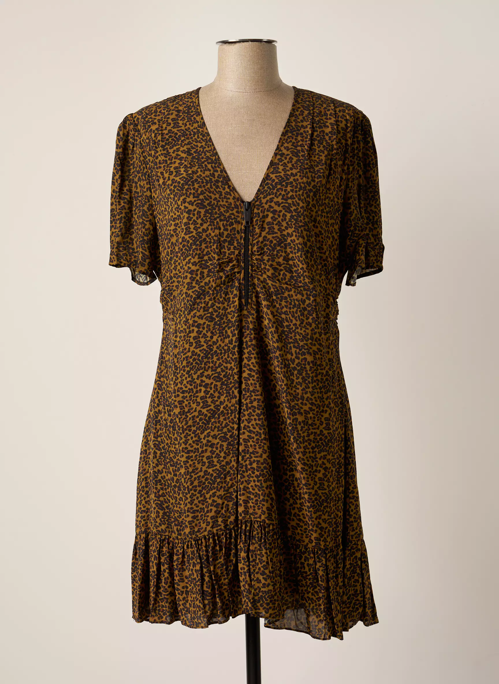 The Kooples Robes Courtes Femme couleur beige