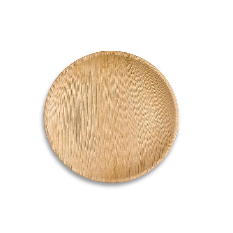 Natur Engangstallerken 10-pk 25 cm palmeblad rund