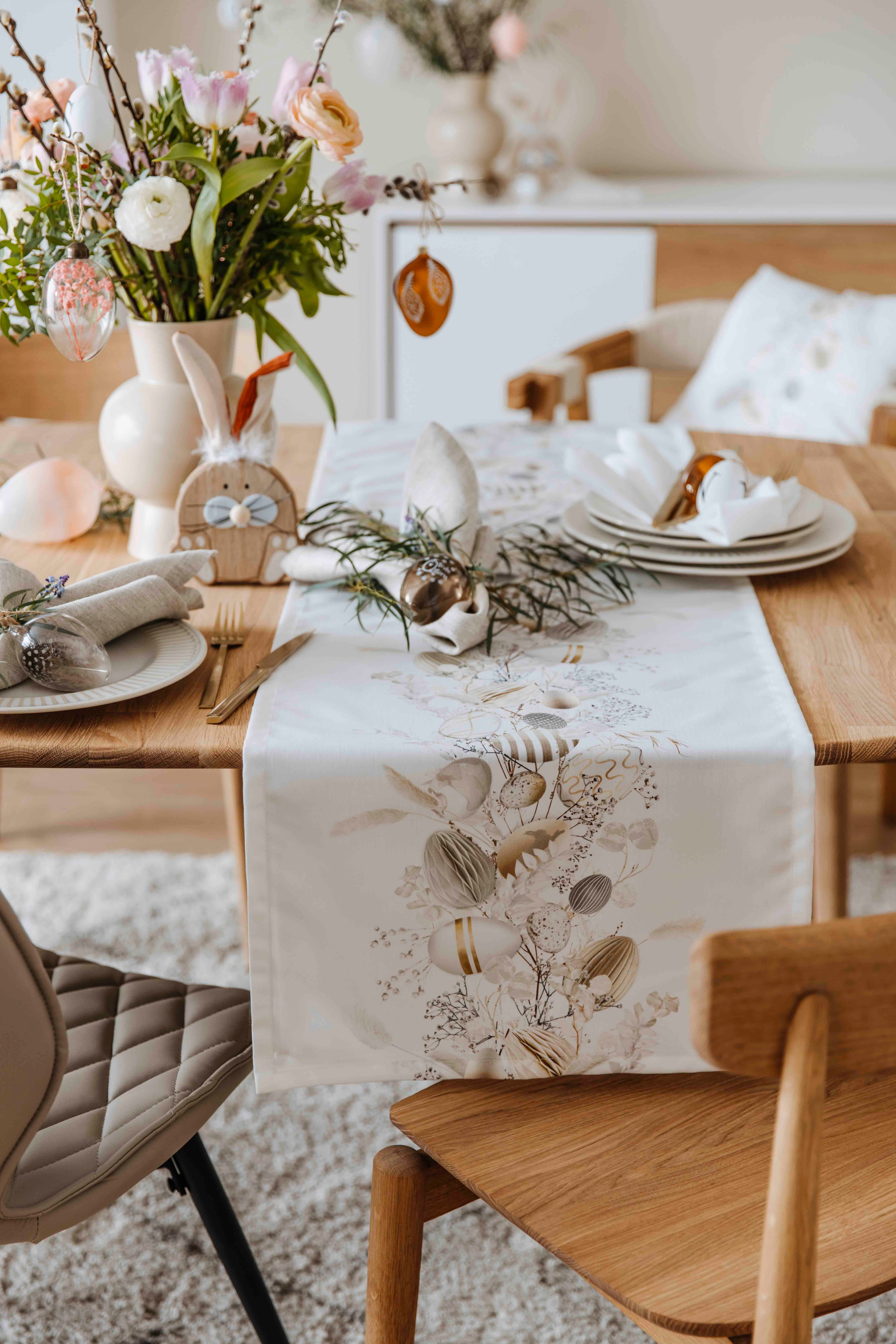 Home affaire Besteck-Set Eglof, Edelstahl 18/10, Gold PVD-beschichtet, mattiert, 30-teilig