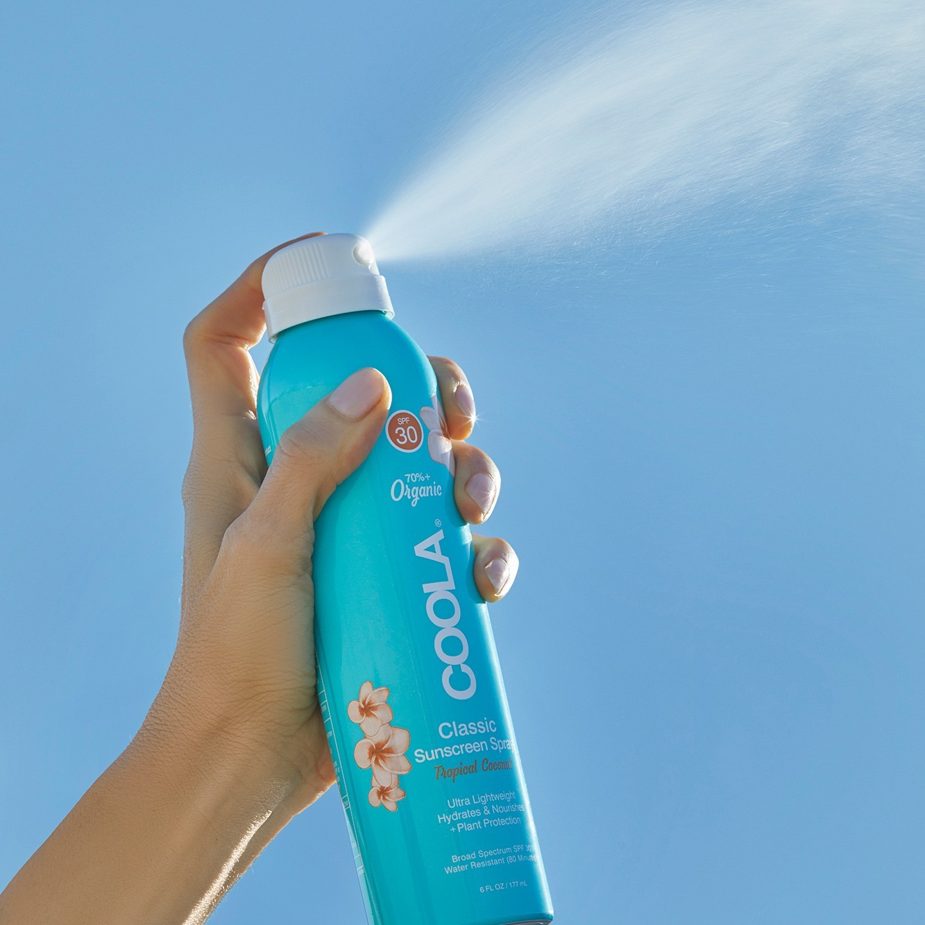 Spray przeciwsłoneczny do ciała Coola Tropical Coconut SPF 30