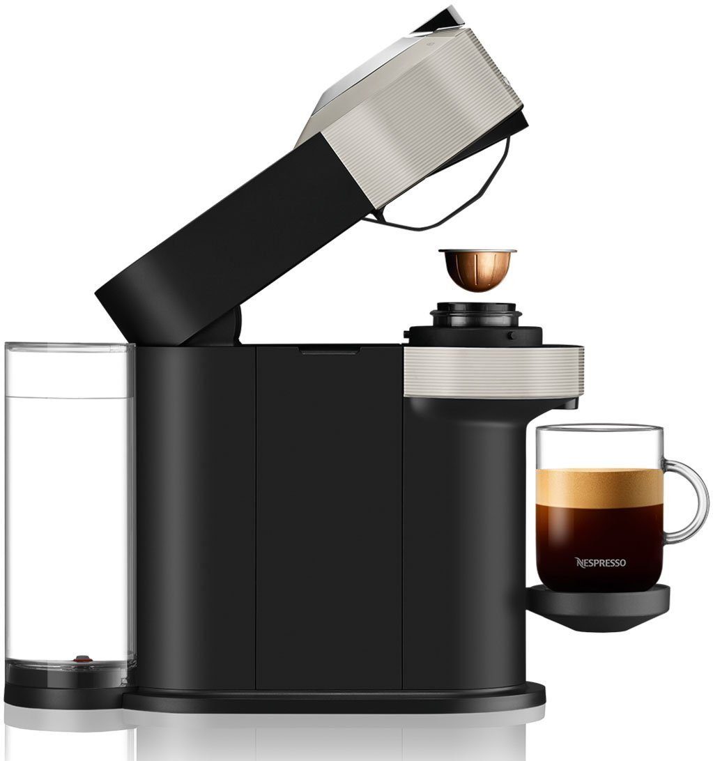 Krups Kapselmaschine XN910B Vertuo Next, 1,1 L Wassertank, Kapselerkennung durch Barcode, 6 Tassengrößen, Power-Off Funktion, 54 % aus recyceltem Kunststoff
