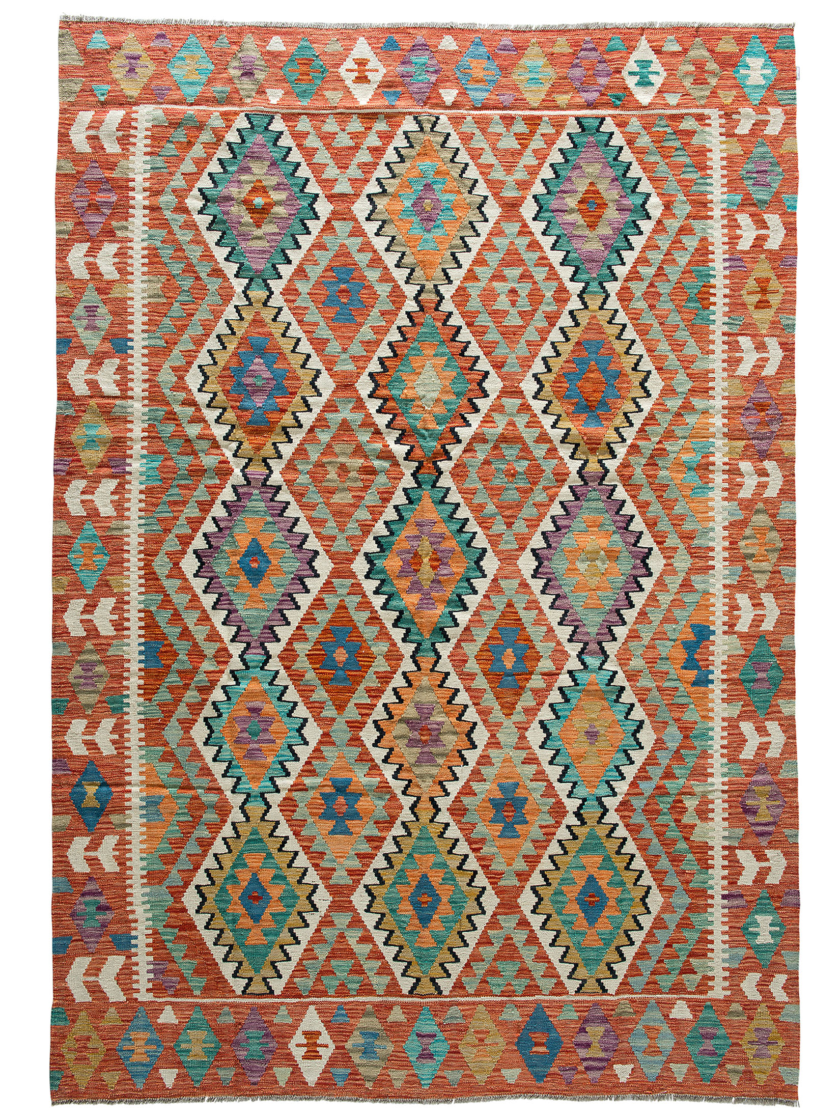 Afghan Kelim ca. 200 x 295 cm, Unikat / Einzelstück