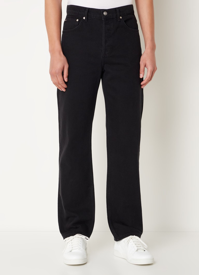 Pantaloni cowboy drepți Sandro cu imprimeu distressed colorat