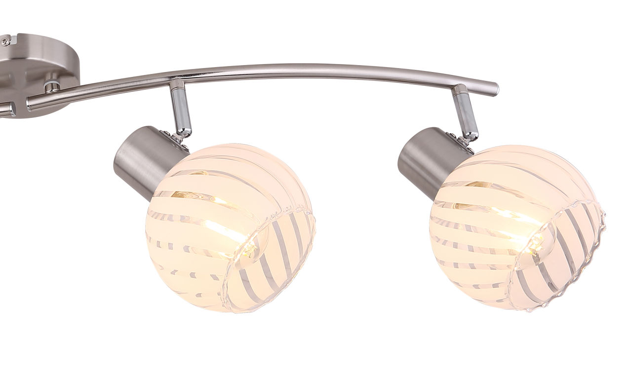 Globo Lighting - WILLY - Strahler Metall Nickel matt, 4x E27