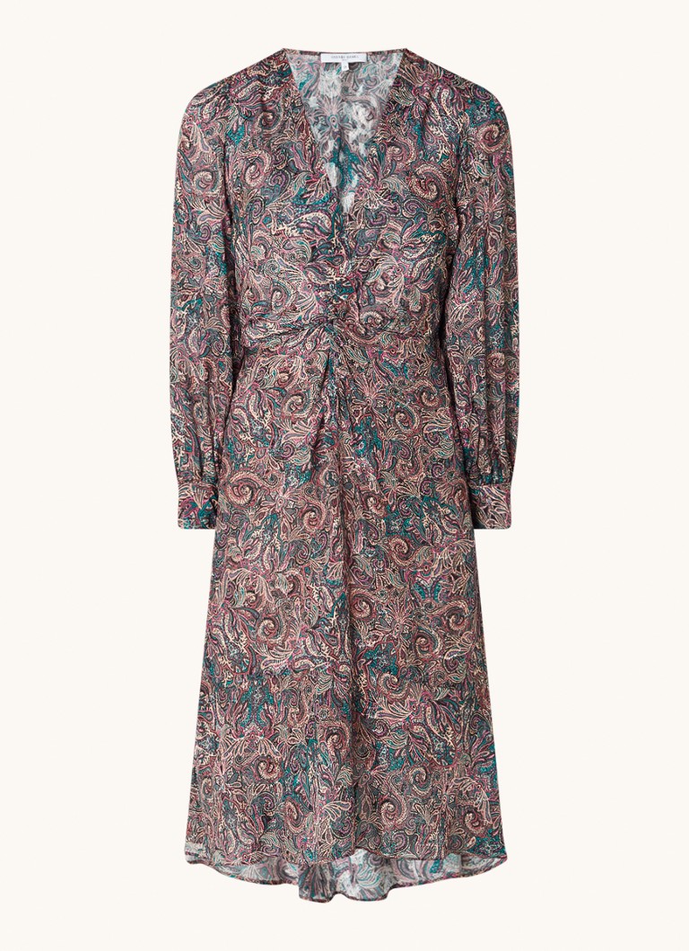 Vestido midi Jaelyn de Gerard Darel con estampado de cachemir