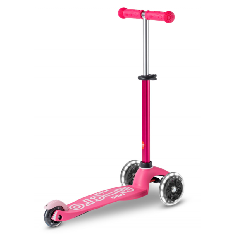 Trottinette 3 Roues LED -Mini Micro Deluxe Rose Led