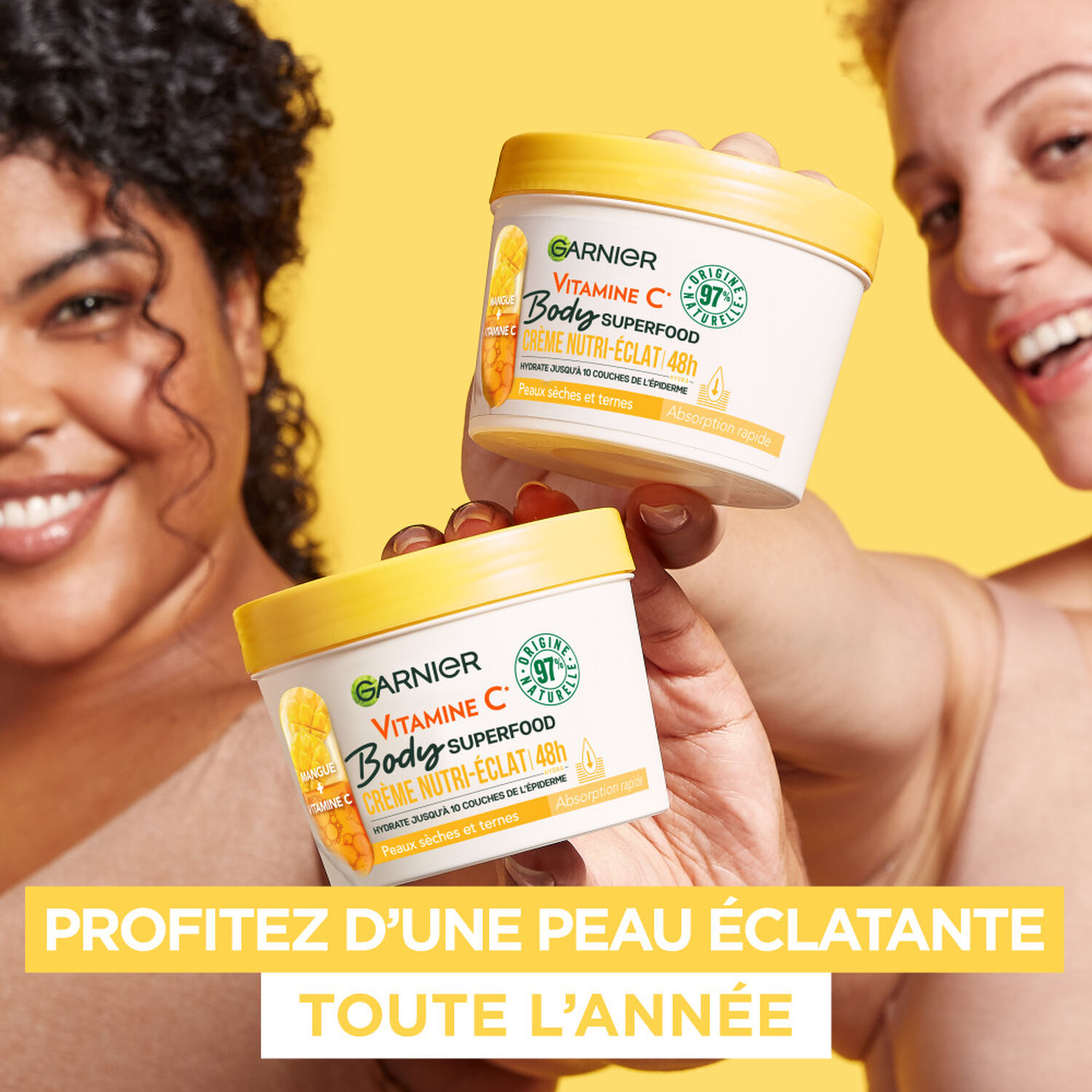 Garnier Body Superfood Crème nutri-éclat Mangue et Vitamine C