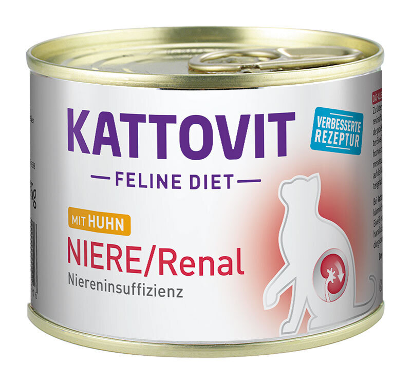 KATTOVIT Nierendiät KATTOVIT Feline Diet Niere/Renal 12x185g Huhn
