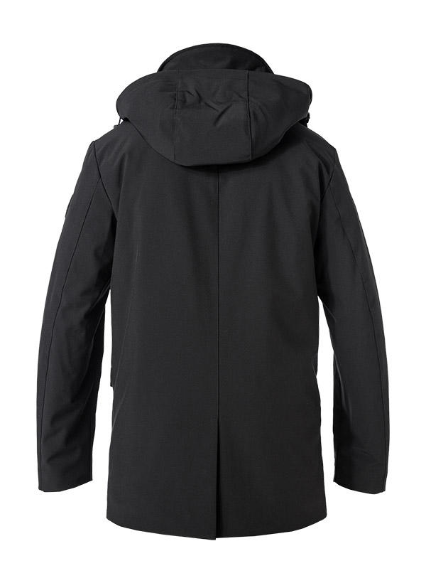 WOOLRICH, Daunenparka Barrow, Softshell wasserabweisend, schwarz