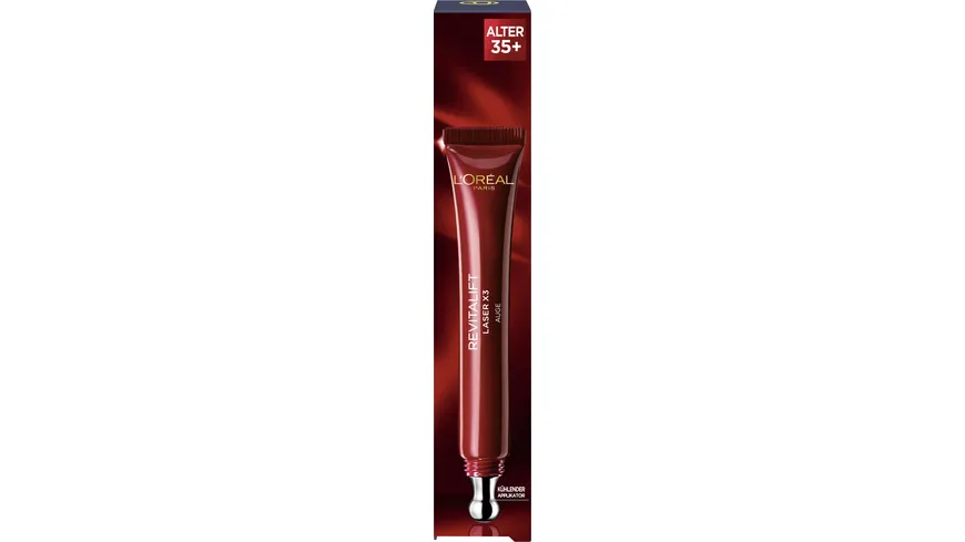 L'Oréal Paris Revitalift Laser X3 Augencreme - Straffende Wirkung für gemilderte Falten und intensive Feuchtigkeit 15 ml