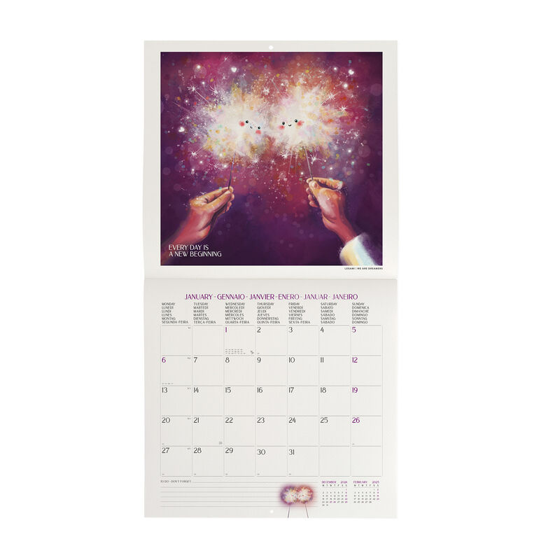 Nástenný kalendár 2025 - 30 x 29 cm