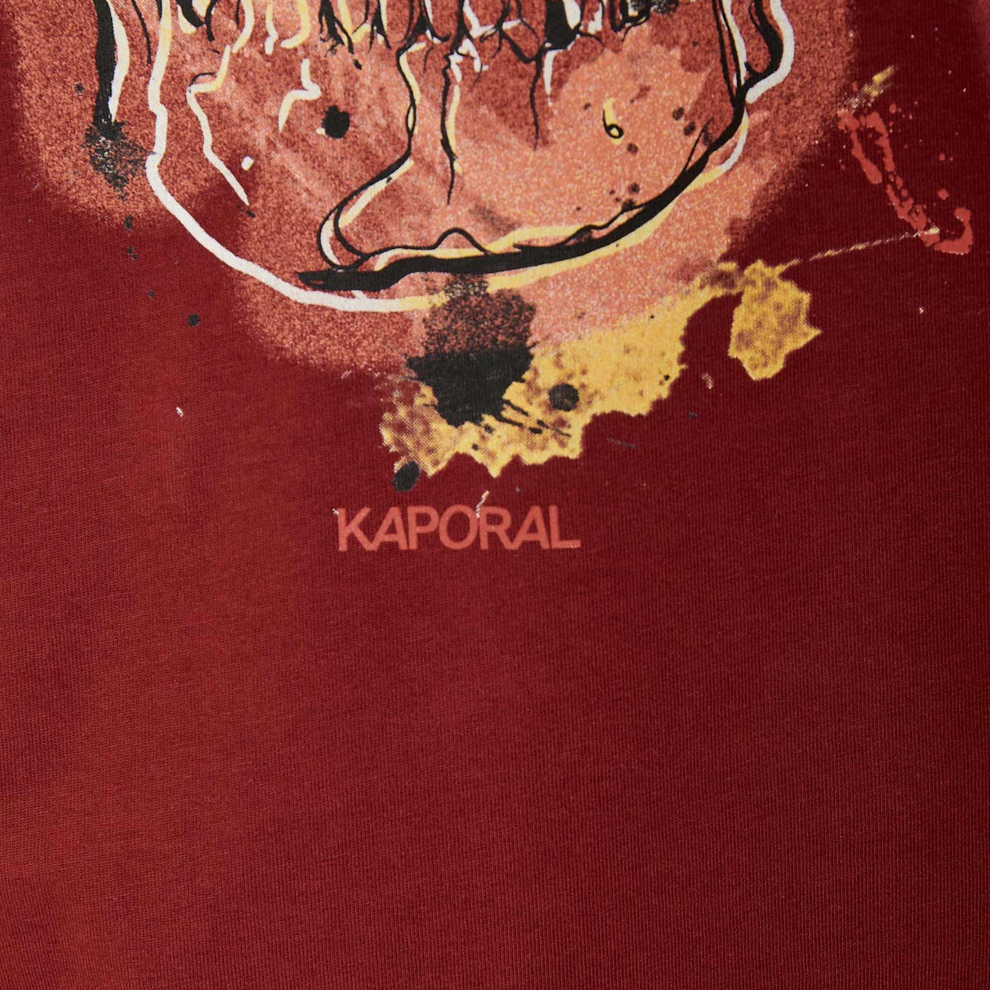TAINT  T-shirt bordeaux homme 100% coton bio