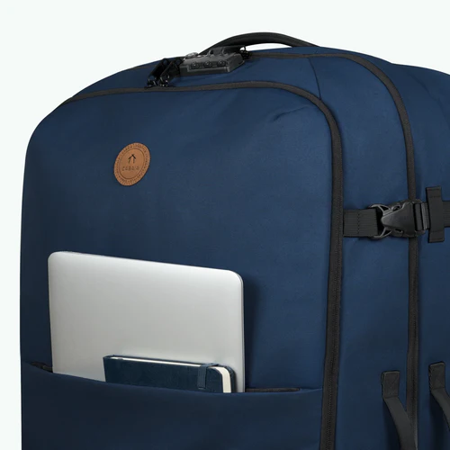 Shiraz large 2-wheel soft suitcase, blue