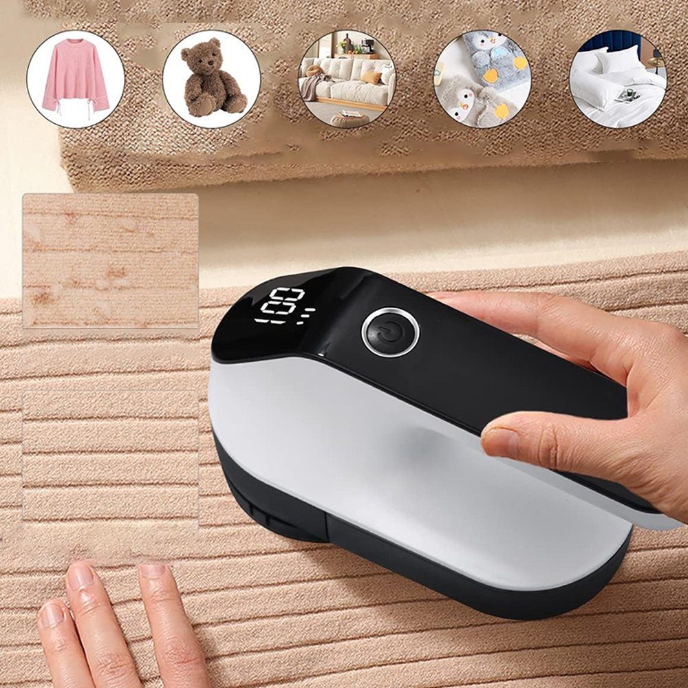 Bedee Fusselrasierer Fusselrasierer Elektrisch,mit LED Anzeigen USB Wiederaufladbar, Fusselentferner Einstellbare 3Fach Geschwindigkeit Fusselfräse