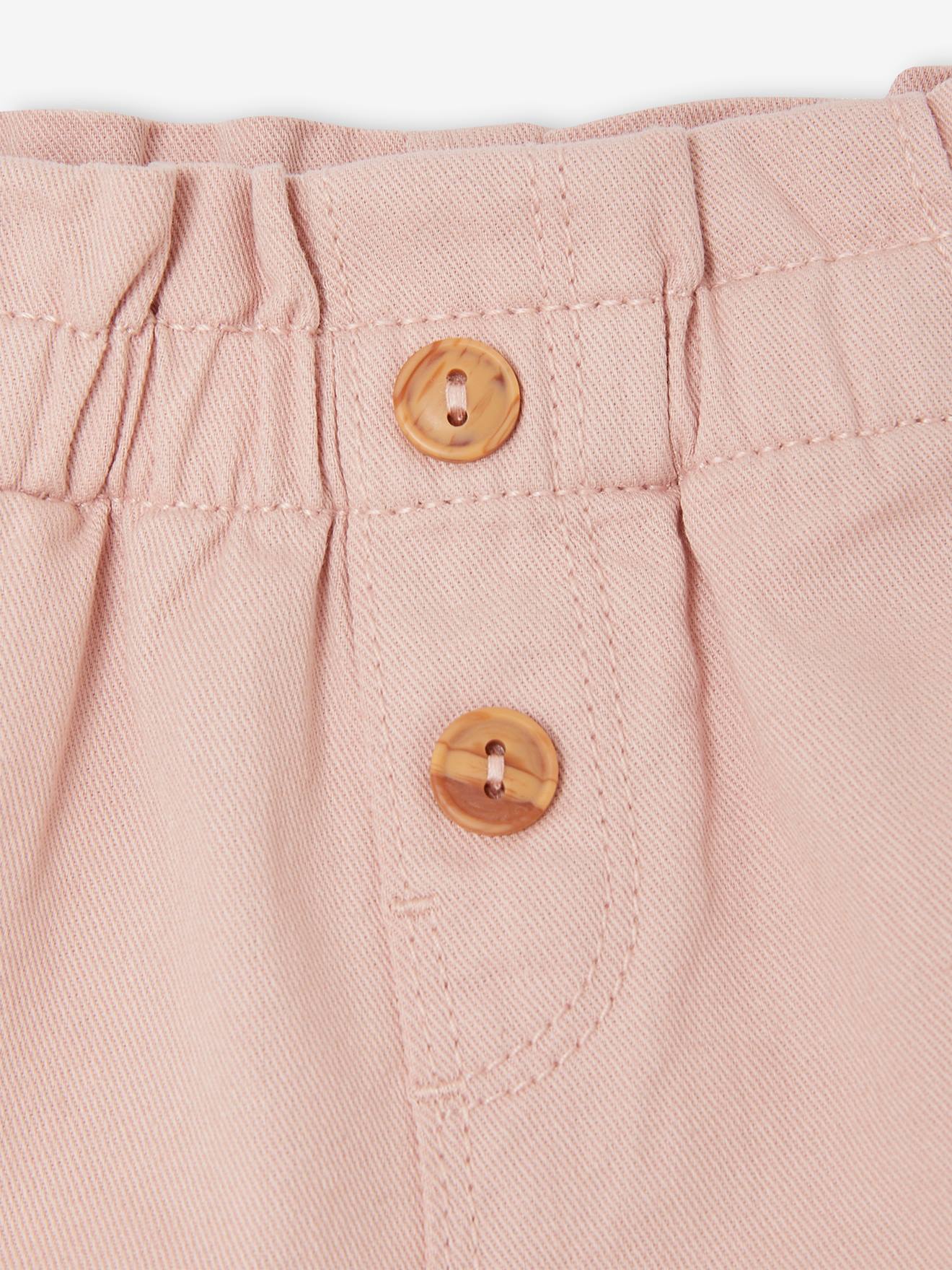 Vertbaudet Mädchen Baby Shorts, Schlupfbund Oeko-Tex - ziegel