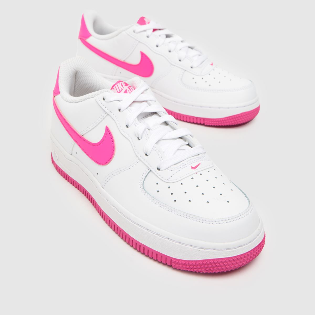 Nike Air Force 1 Lány Utcai Cipő Fehér & Rózsaszín