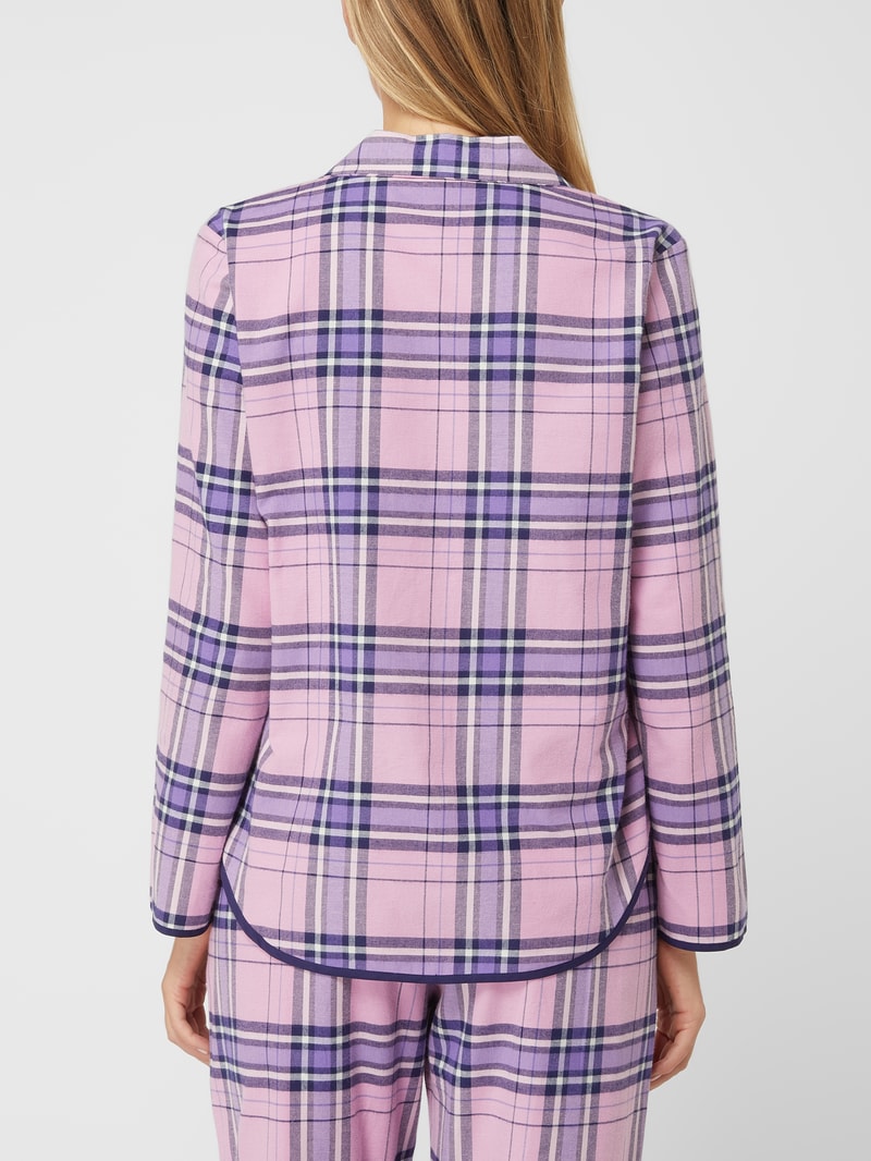 Pyjama-Oberteil aus Baumwolle Modell 'Violet' in rosa
