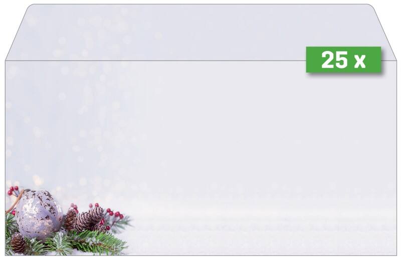 Sigel Weihnachtsumschläge Charmful Christmas 90 g/m² DL 25 Stück