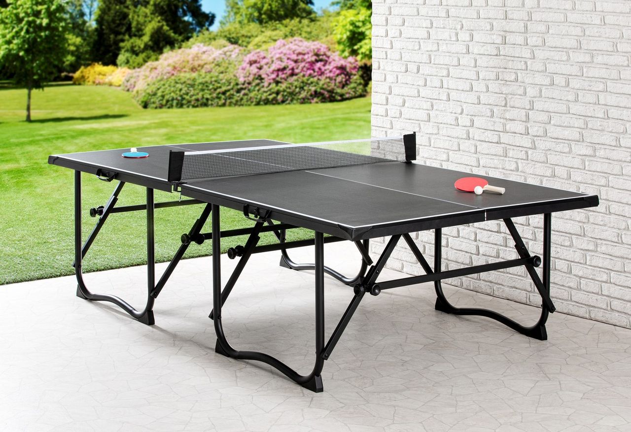 Toyrex 4-fach faltbare Tischtennisplatte inkl. Zubehör