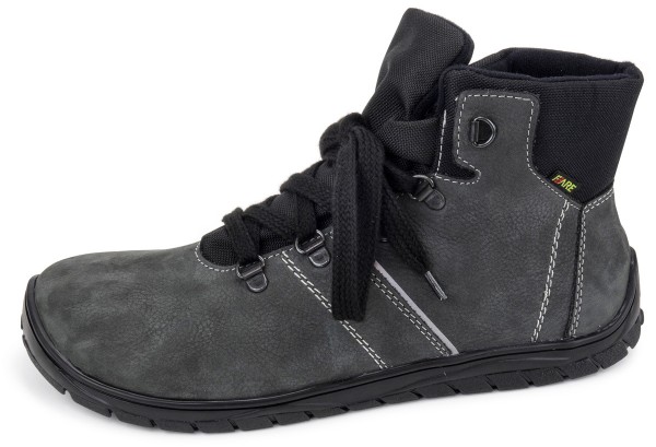 Fare Bare |vB ~ MidCut Schnürer Leder + TEX ~ Grau