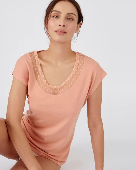 T-shirt Thermol'love tulle plumetis