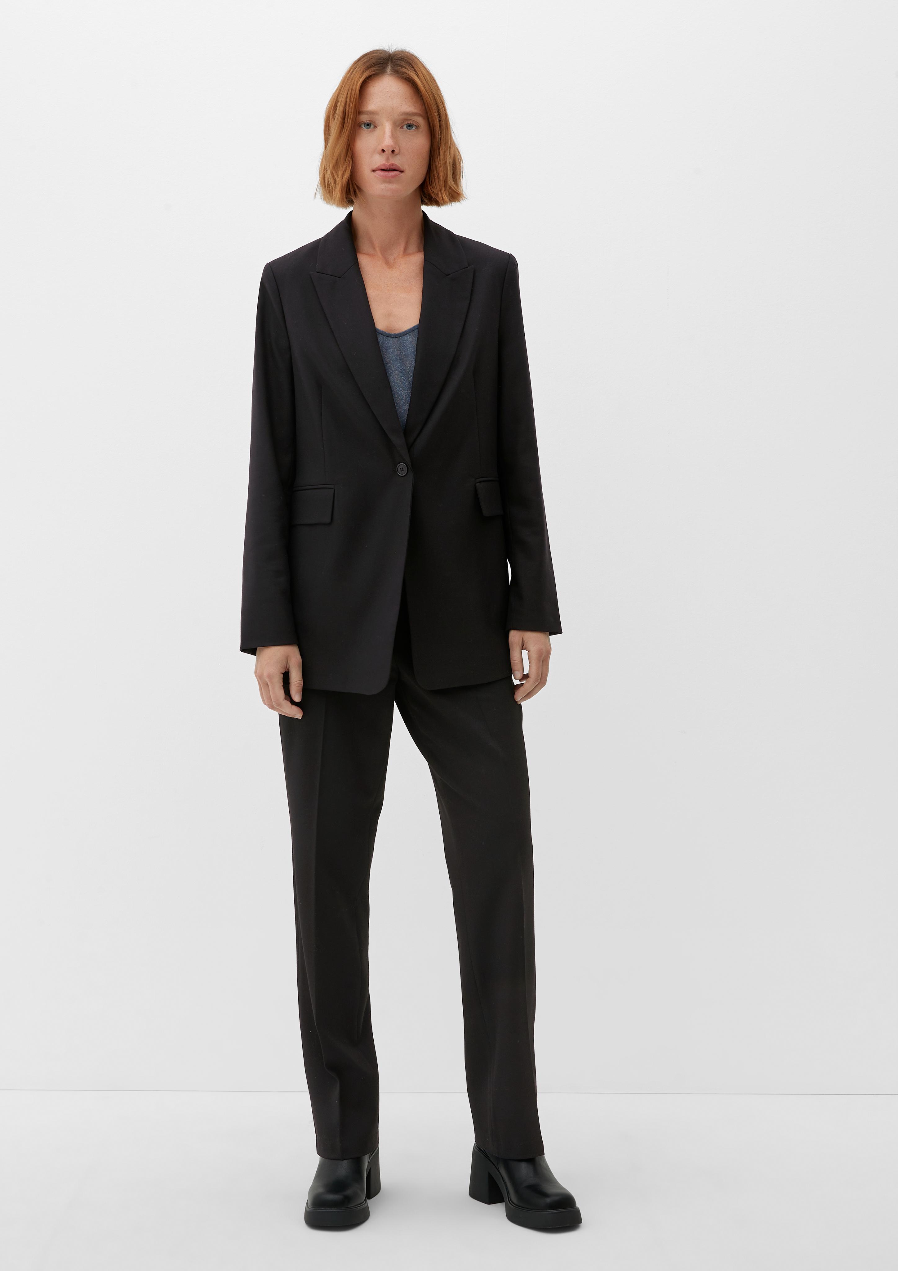 Taillierter Blazer aus Viskosemix  2121935-9999