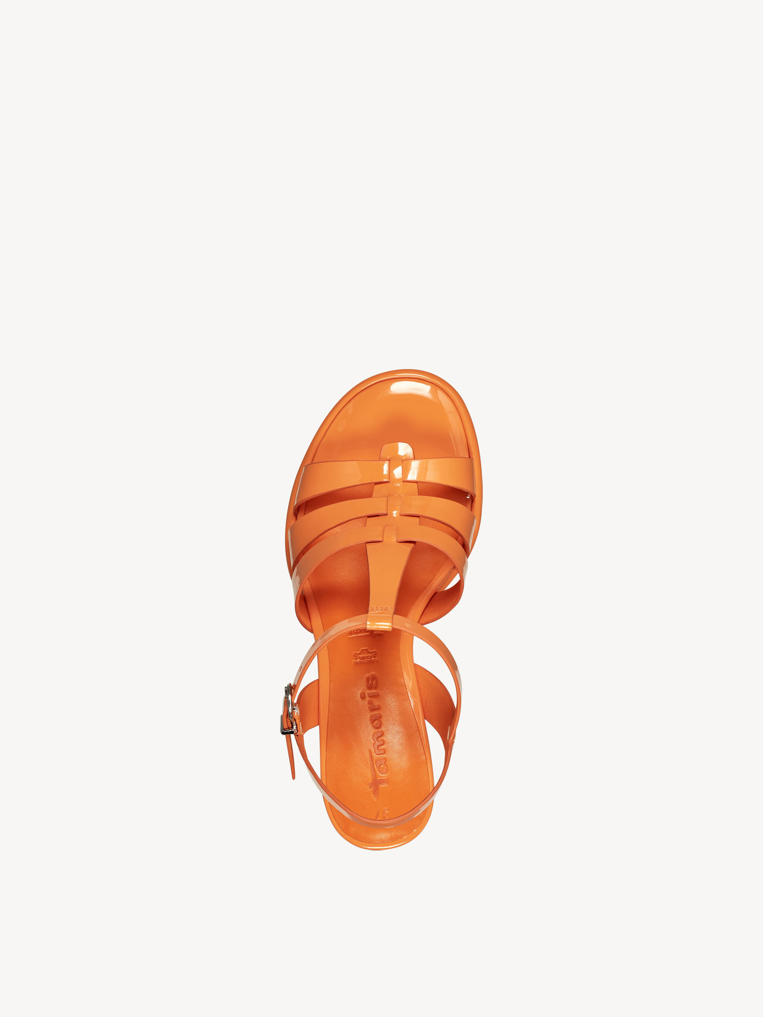 Sandale à talon - orange