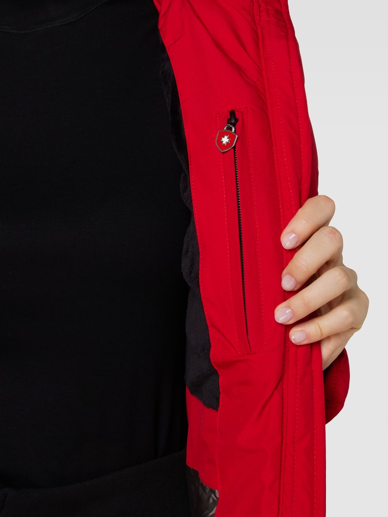 Funktionsjacke mit Steppnähten Modell 'Belvitesse' in rot