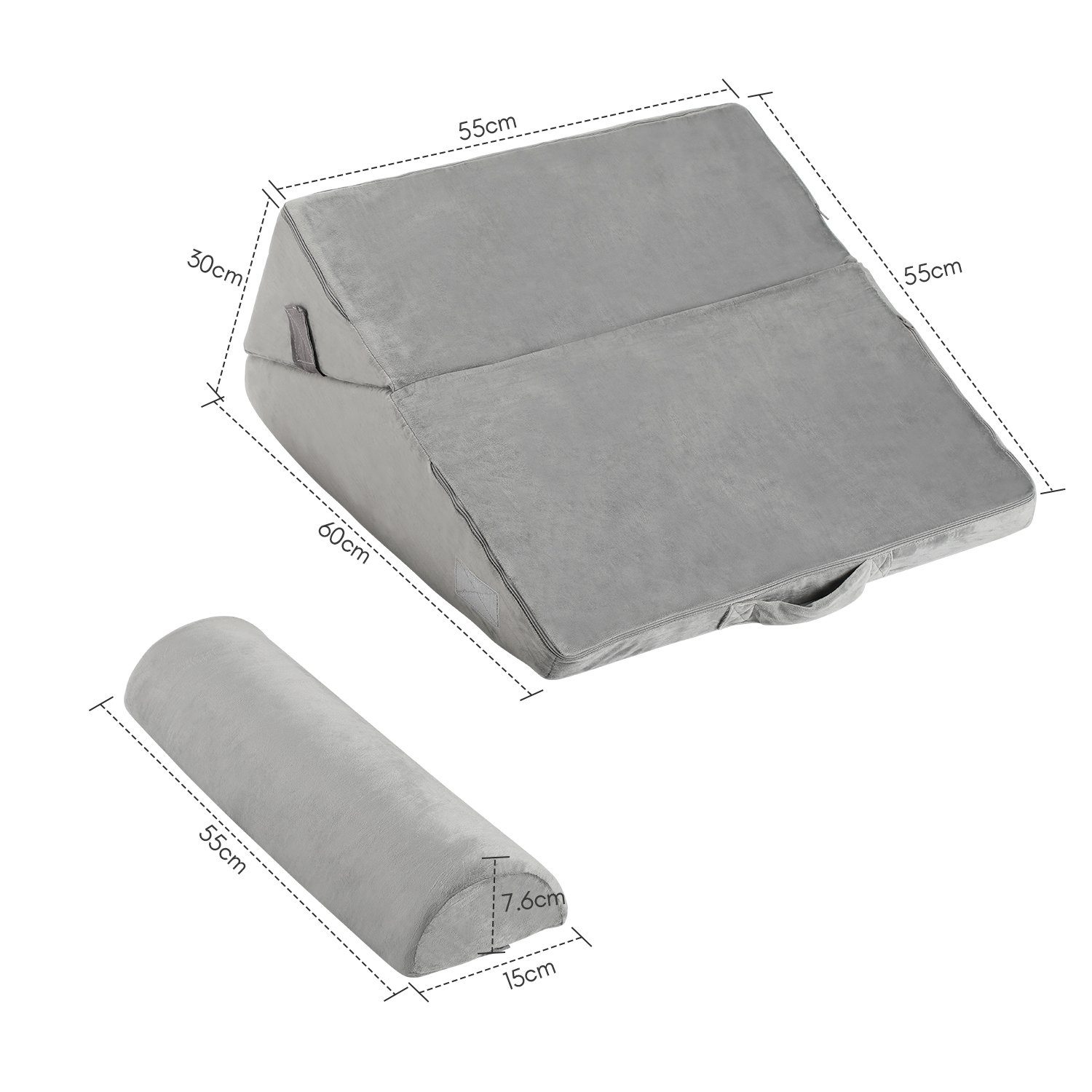 Yakimz Keilkissen Lesekissen Rückenkissen Multikissen Keilkissen Rückenstütze Bett Sofa