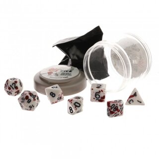 Lucky Dice Set - Blood Splatter (7)