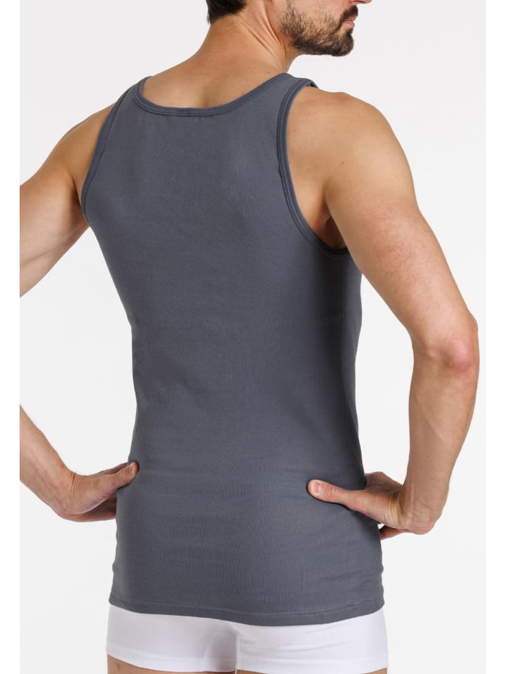 Haasis Bodywear 2er-Set: Unterhemd in Mittelgrau günstig kaufen