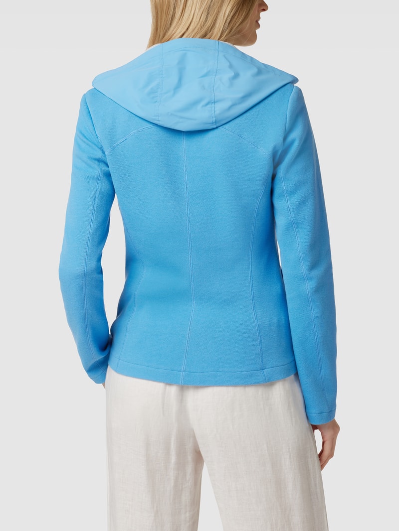 Blazer mit Kapuze in royalblau