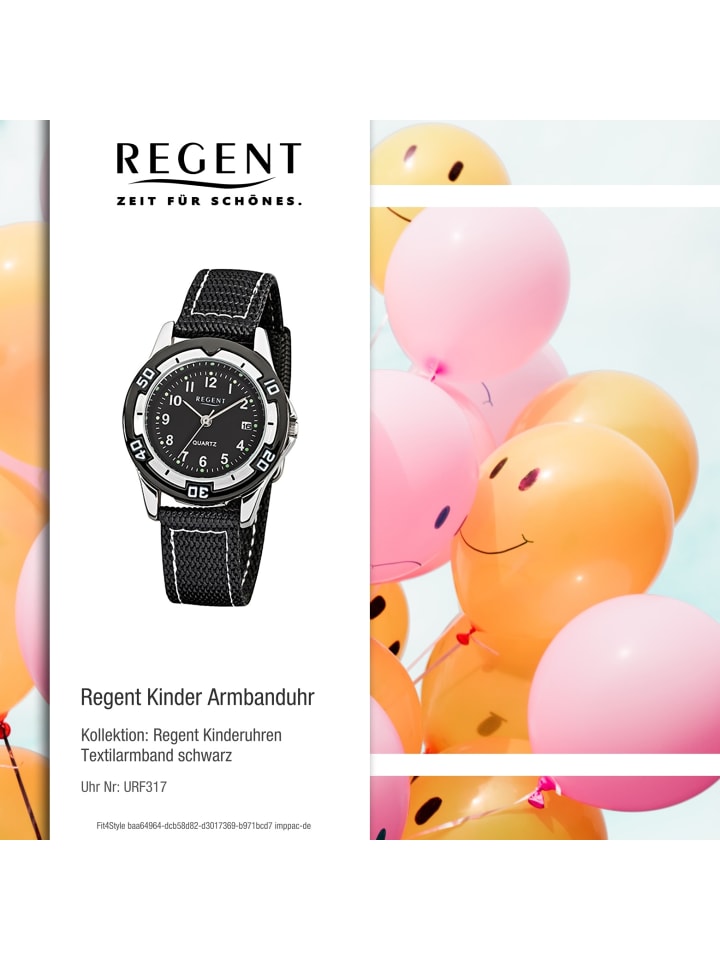 Regent Analog-Armbanduhr Regent Kinderuhren schwarz klein (ca. 29mm) günstig kaufen onesize