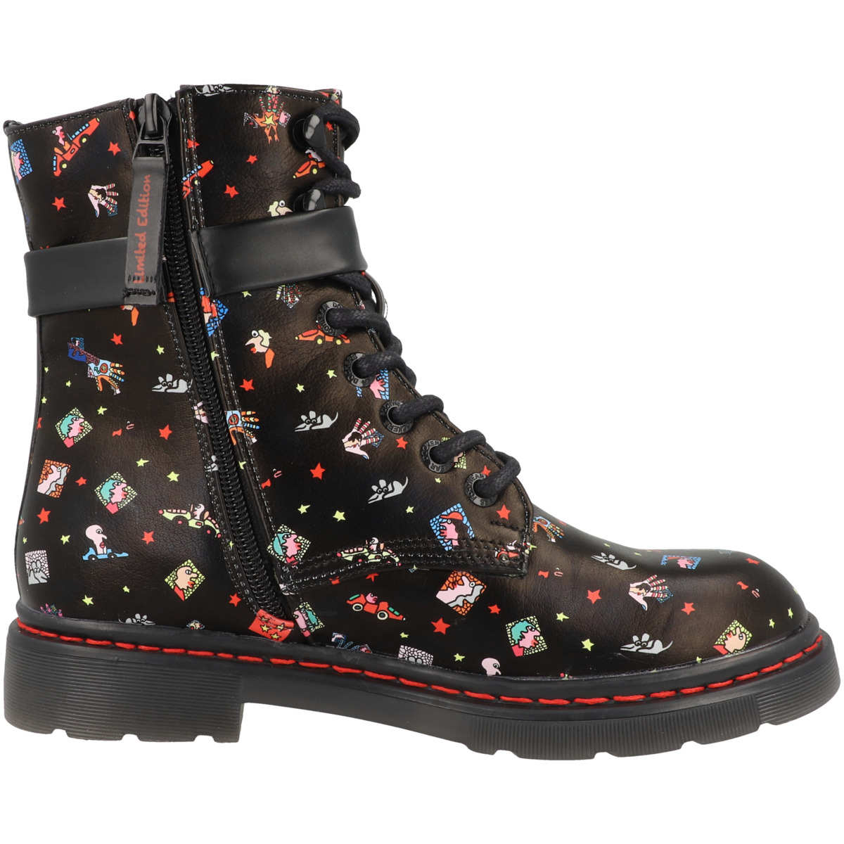 Dockers by Gerli 45TS913 X Art Limited Edition Schnürboots schwarz