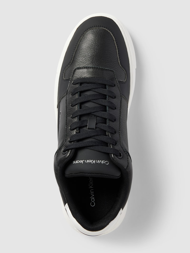 Sneaker aus Leder mit Logo-Prägung Modell 'CHUNKY CUPSOLE' in black
