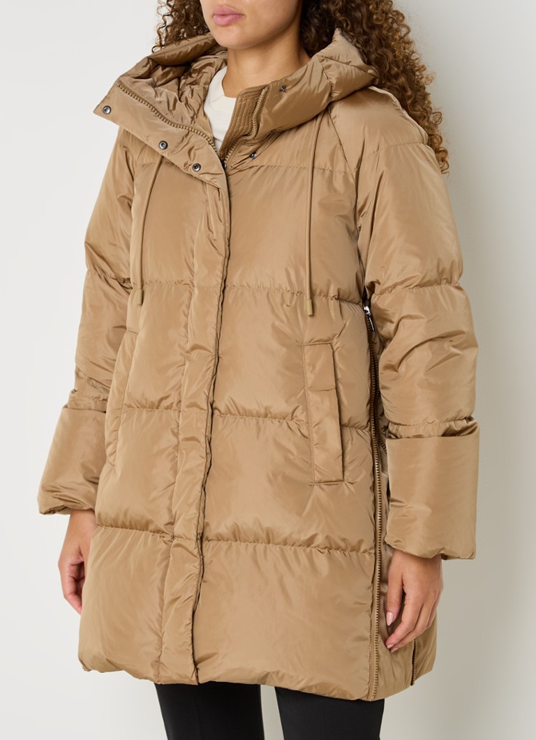 MaxMara Newbembo Steppmantel mit Kapuze und aufgesetzten Taschen