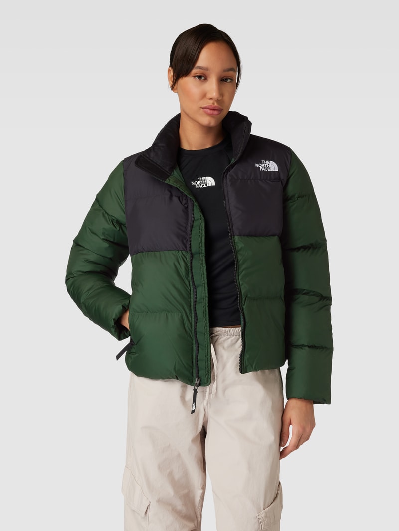 Steppjacke in Two-Tone-Machart Modell 'Saikuru' in dunkelgrün
