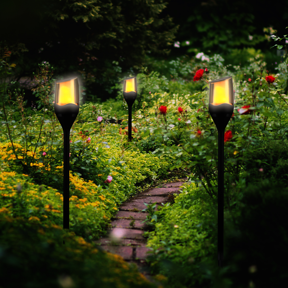 I-Glow LED Solar Gartenfackel