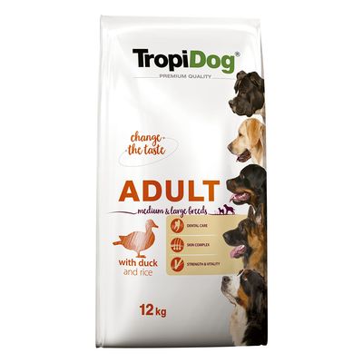 Tropidog Premium Adult Medium & Large Ente & Reis