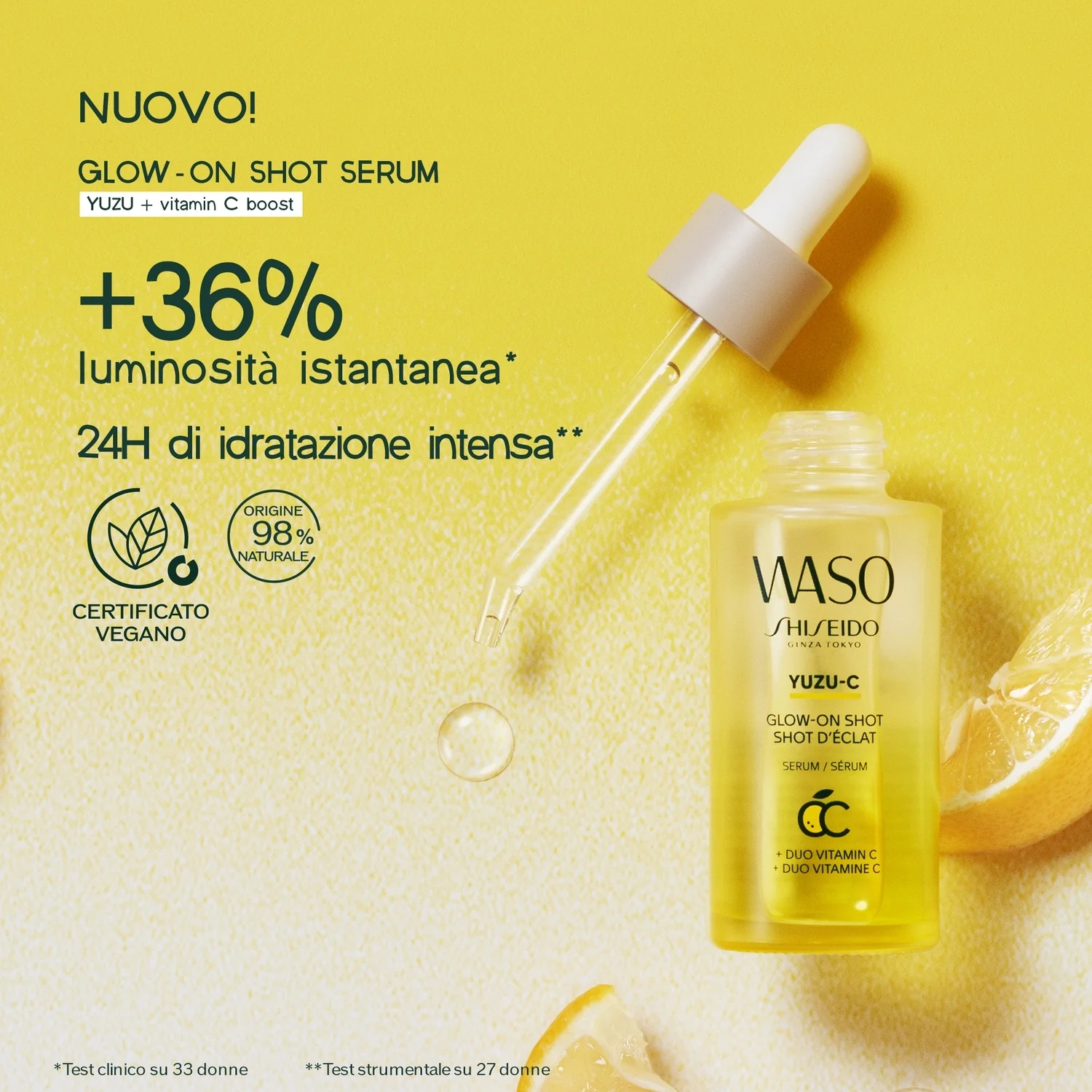 Waso YUZU-C Glow-On Shot - Sérum Facial Iluminador
